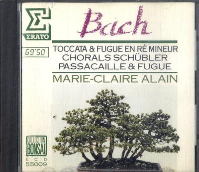 CD БАХ, ИОГАНН СЕБАСТЬЯН БАХ - Произведения для органа-м.с.ален ECD55009 Япония Классика Б/У