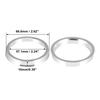 uxcell Центровочное кольцо, 2,6 дюйма (66,6 мм) / 2,2 дюйма (57,1 мм), Ступица колеса