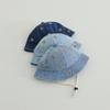 Traveling baby bucket hat men's washed denim super cute children's hat winter cute windproof spring and autumn women's basin hat