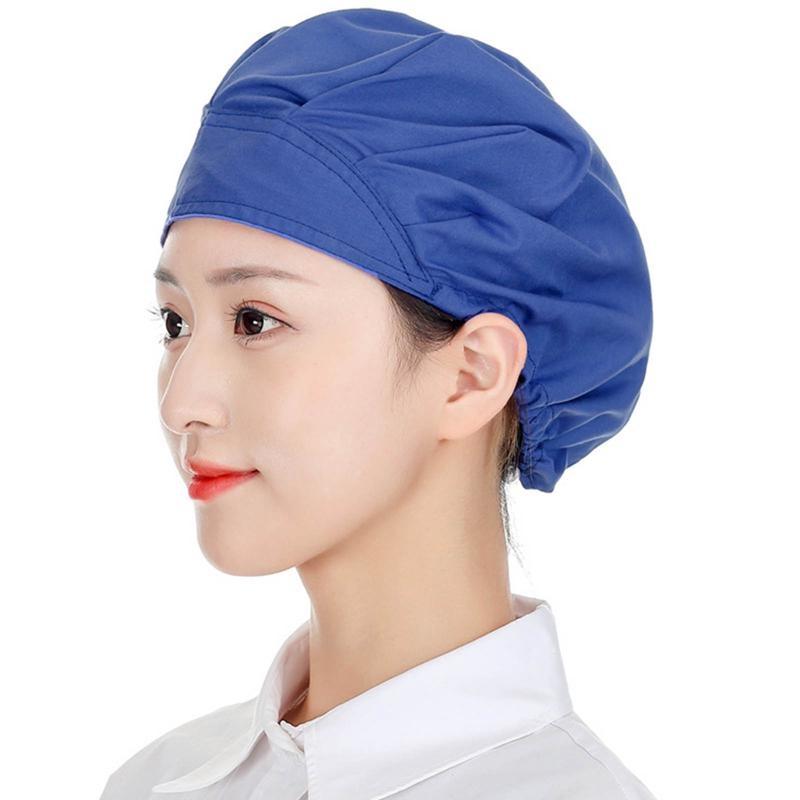 New Elastic Dustproof Cooking Cap Breathable Hotel Cook Cap Kitchen Hat Men Women Workshop Caps Chef Hat Restaurants Accessories