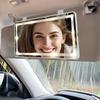 Зеркало солнцезащитного козырька автомобиля Feisate со светодиодной подсветкой для макияжа, бесступенчатый универсальный дизайн, белые огни, дооснащаемое, совместимое, с регулировкой яркости, (пассажир