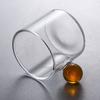 110ml Espresso Cups Small Cup Home Glass Ball Handle Coffee Cup Tea Water Cup Heat Resistant Glass Teacups Juice Mug Table Decor