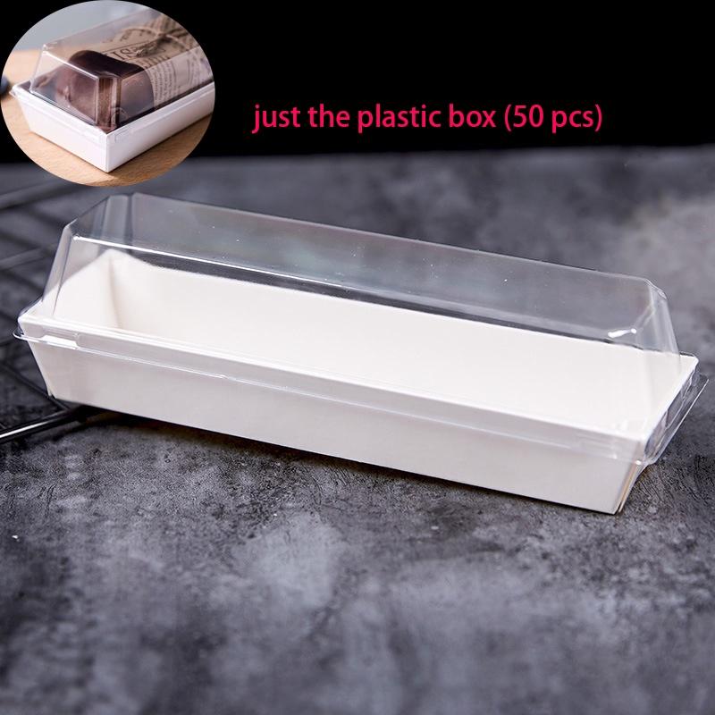 Высококачественная белая картонная коробка для длинной квадратной трехминутной бумажной коробки с мясной нитью, маленьким пирогом с яичным желтком в форме ракушки, слоеным пирогом, коробка для рулона полотенца