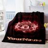 Manchester Customize Your Name Blanket Throw Personalized Blanket Comfortable Great for Livingroom Seaside Picnics Sofa for All Occasions