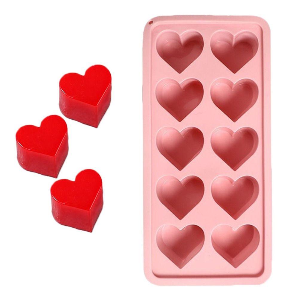 Reusable Heart Shaped Ice Mold Silicone Ice Tray Kitchen Tool Ice Cube Mold Summer