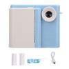 Kids Print Camera with 3 Rolls Printing Paper HD Dual Lens Photo Video Recorder for Outdoor Game