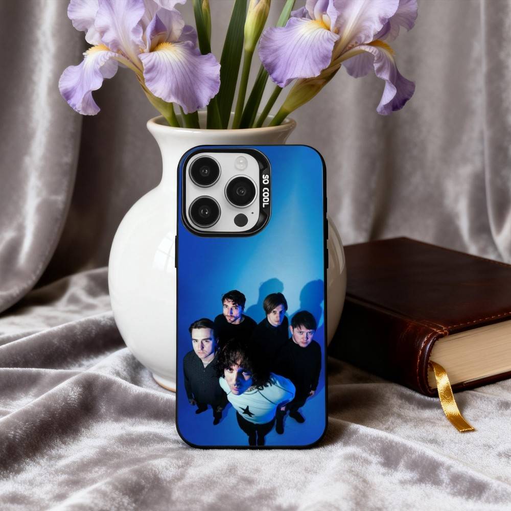 B-Bring M-Me the Horizon Чехол-бампер для телефона iPhone17,16,15,14,13,12,11 Plus,Pro Max Конфетный Серебряный Покрытие Внутренняя Крышка