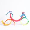 12 шт. радужные блоки, игрушки, туннельный укладчик, креативный деревянный Радужный укладчик, вложенные строительные блоки Монтессори, развивающие игрушки