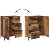 Highboard Reclaimed Wood 69.5 x 34 x 180 cm Wood Based Material