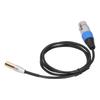 3Pin Audio Cable Mini Male to XLR Female Zinc Alloy Housing Copper Shell Line Supplies1Meter