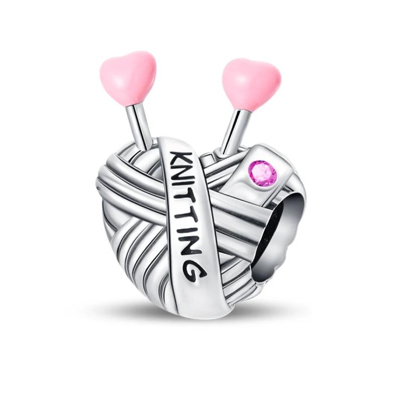 Серия «Креативная семейная жизнь» Швейная машина Ткачество Будильник Фен Шармы Бусины Подходят для DIY браслетов Медь