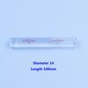 Glass Tube Horizontal Level Bubble Spirit Bubble Level Size 14*100mm Accuracy 5'/2mm