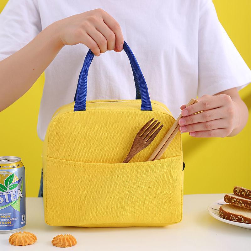 Сумка для обеда Симпатичная сумка для ланча Box Bento Tote Изолированная сумка Bento для студентов-работников
