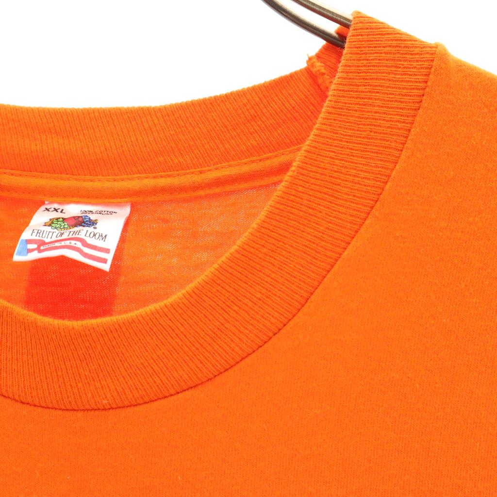 FRUIT OF THE LOOM 90s Old USA made Short sleeve T-shirt XXL Single stitch Men's Used