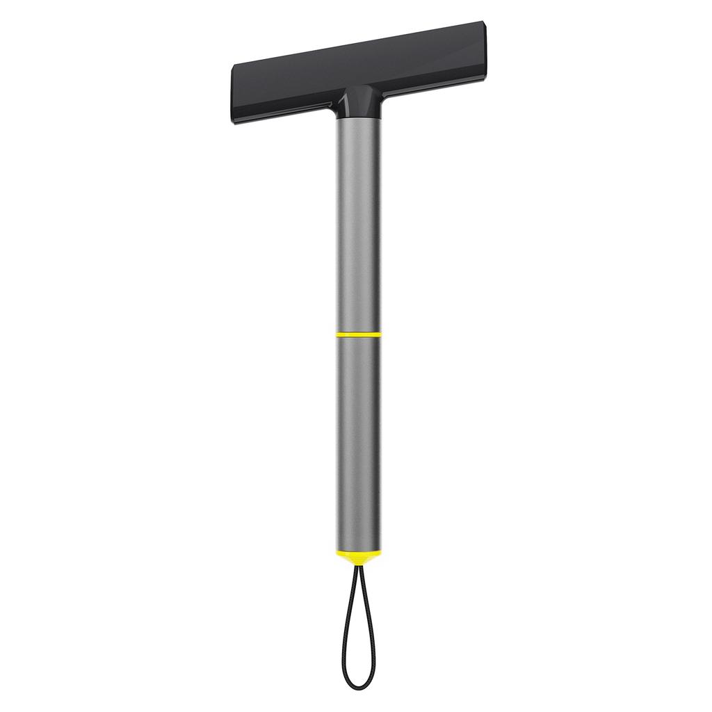 Snow Broom Ice Scraper with Soft No-Scratch TPU Head 10inch Long Handle Winter Windshield Ice Breaker