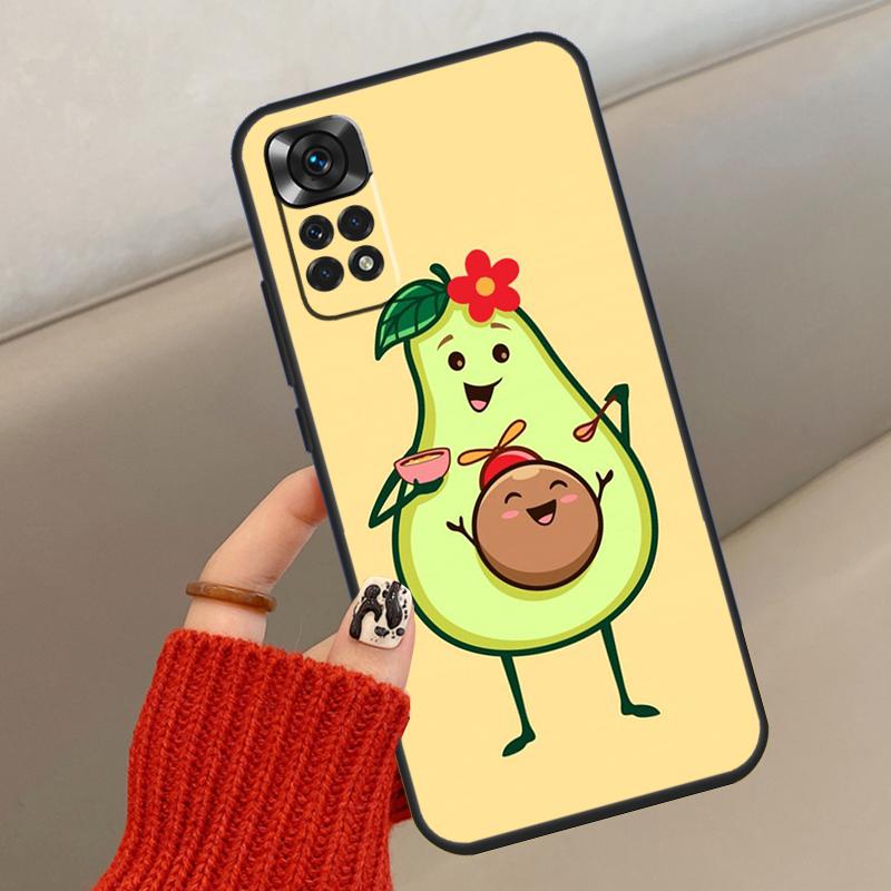Милый Чехол Фрукты Авокадо Для Xiaomi Redmi Note 14 13 12 10 11 15 Pro Plus Чехол Для Redmi 15 15C 13C 10C 12C 14C