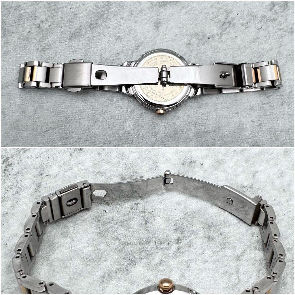 Б/у Отличное состояние/Рабочие CITIZEN xC ES9434-53W Розовый циферблат Радиоуправляемые Солнечные Браслетные часы Сделано в Японии