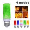 Светодиодный свет пламени с эффектом огня, лампа для дома и сада, мерцающий 4 режима, украшение