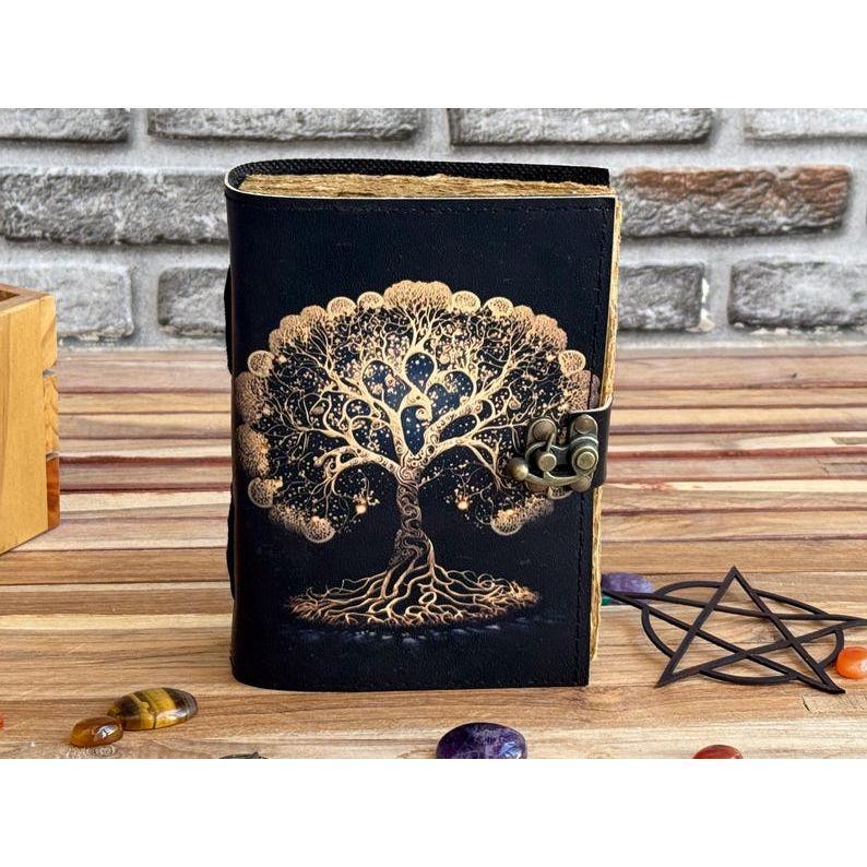 Beautiful Journal For Sketches Book Traveling Book Blank Spell Book Leather Journal Tree of Life