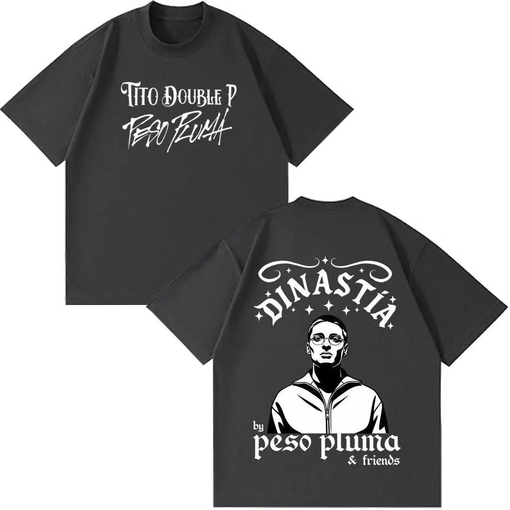 Peso Pluma Dinastia TOUR 2026 Print Tees Unisex Women Fashion Clothing Tshirt Shortsleeved Cotton Loose Casual Tshirts Fan Gifts
