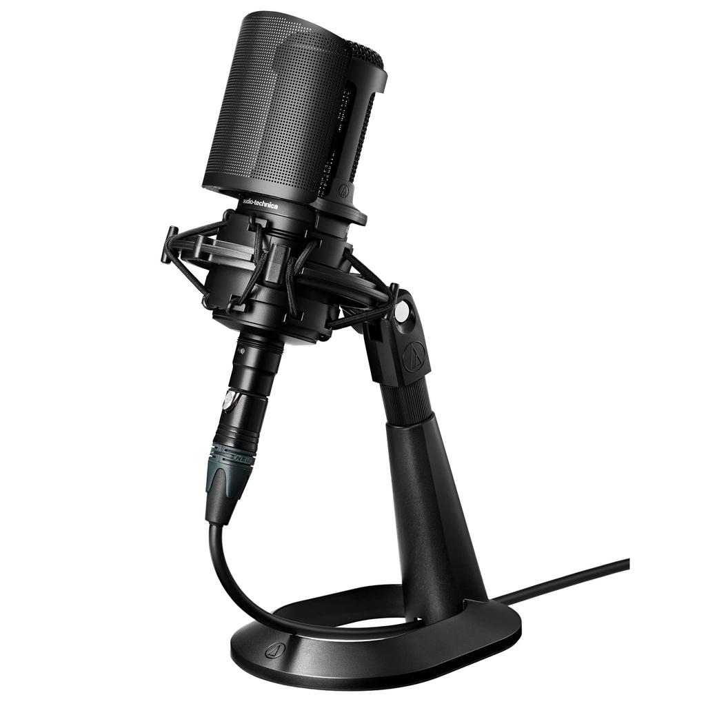 Audio Technica AT8703 Microphone Tabletop Microphone Desktop Stand for Angle Game AT8703 Black Stand, Stand, Microphone, Adjustment,