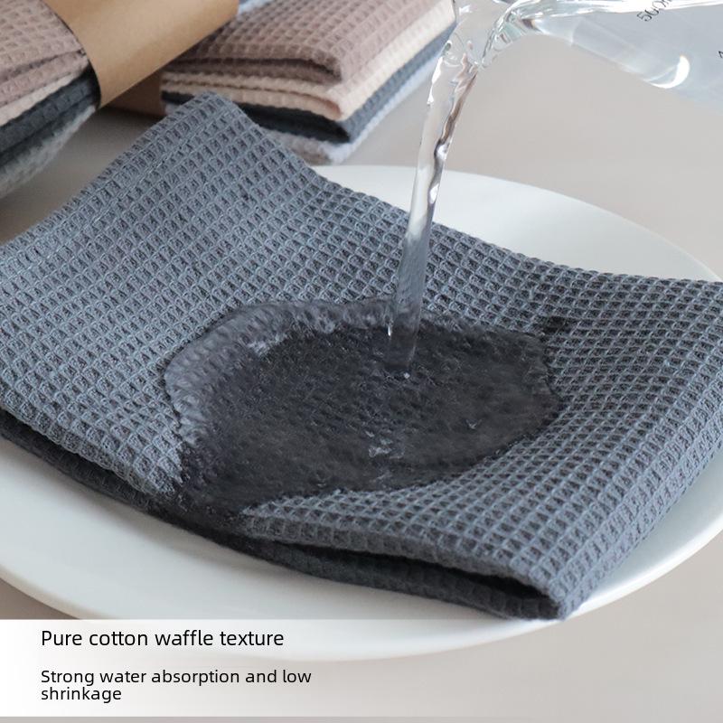 Набор полотенец для мытья посуды и губок из вафельного хлопка с рисунком «Ананас»