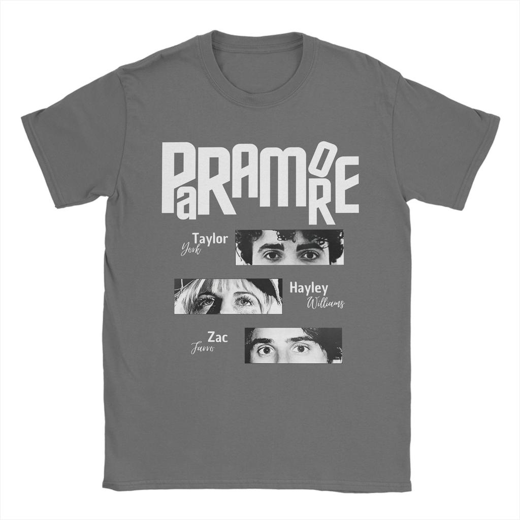 Футболки с изображением рок-группы Paramore для мужчин, забавные, из чистого хлопка, с круглым вырезом и коротким рукавом, новинка.