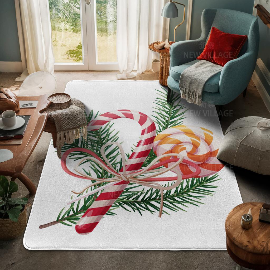 Ковер у входа в дом Домашний коврик у двери Гостиная Ванная Комната Ноги ванная комната Нескользящие коврики с водопоглощением для ванной Счастливого Рождества зима