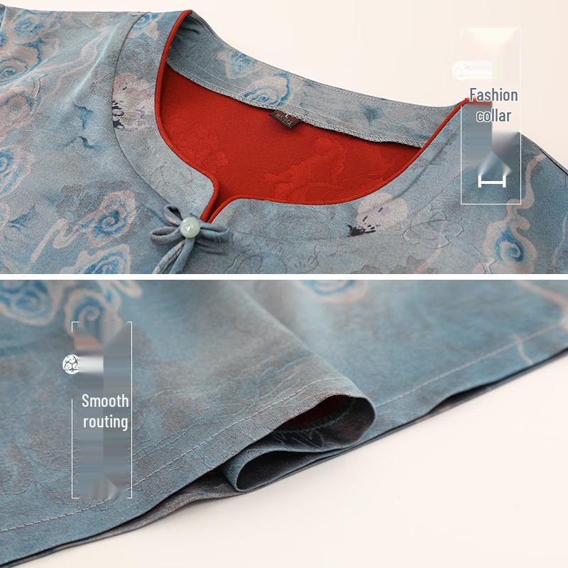Yu Zhaolin New Chinese Style Printed Summer Top