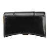 Balenciaga Hourglass Bag With Gold Chain And Internal Zipper Pocket In Calfskin Mini Women bags Black 656050-1QJ4M-1000