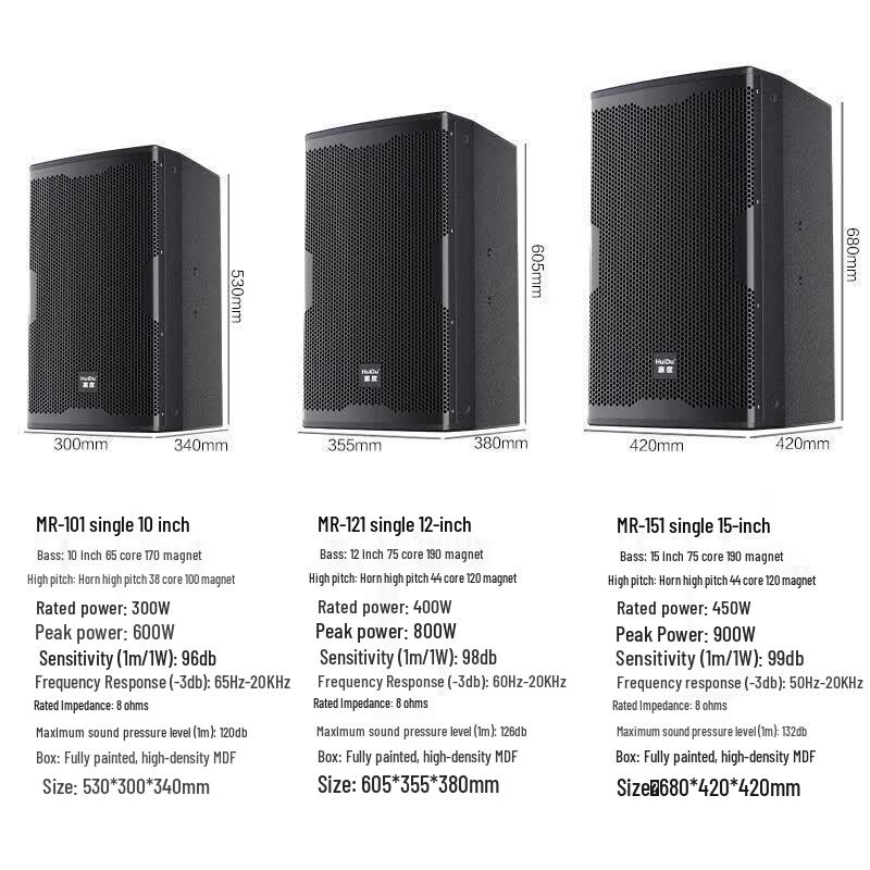 HuiDu MR-151 Professional Full-Range Conference Speaker (CN version)