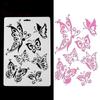 3PCS Butterfly Stencils for Wall Painting DIY Scrapbooking Photo Album Paper Card Making Craft Decorative Embossing Template