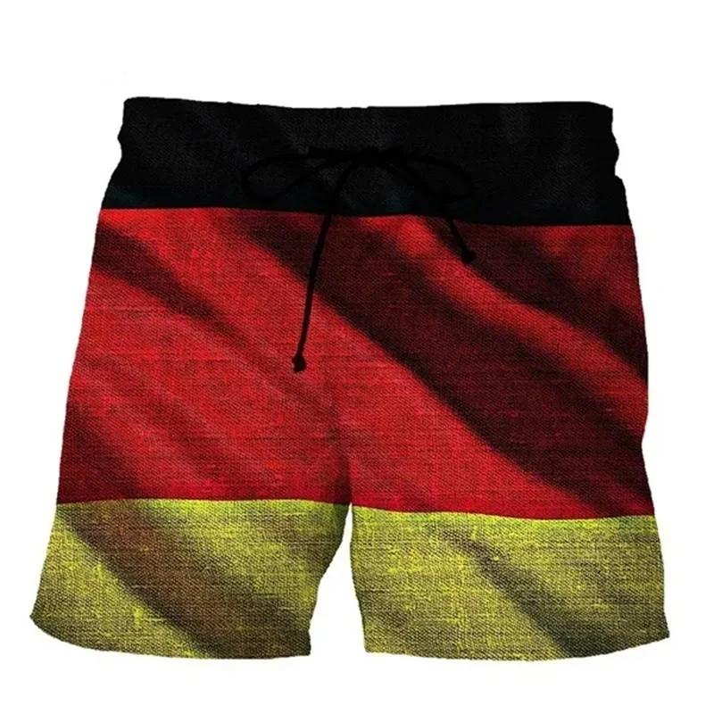 Germany Boxing Muay Thai Shorts National Flag Eagle 3D Print Fighting Training Unisex Men Women Quick Dry Fitness Gym Sport Workout Casual Streetwear