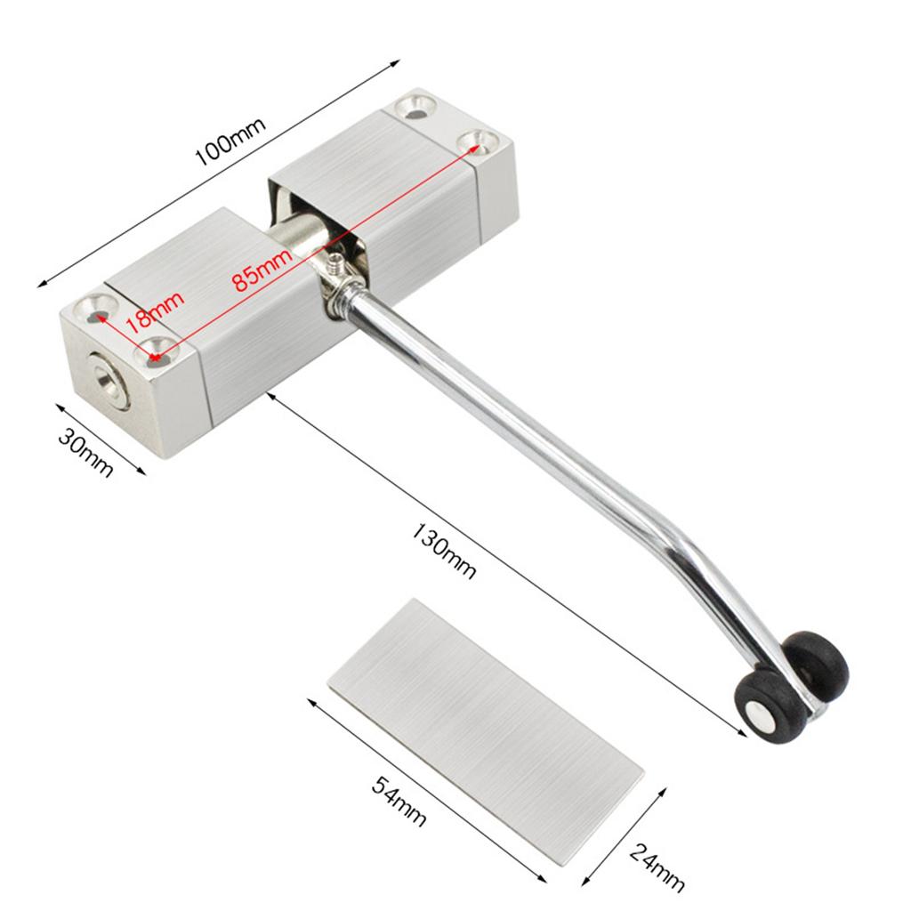 Metal Door Closer Stainless Steel Automatic Spring Door Closing Device Can Adjust The Door Closing Device Furniture Accessories