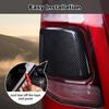 2pcs Rear Taillight Lamp Cover Trim Bezels For Dodge Ram 1500 2018+ Carbon Fiber