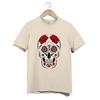 Day Of The Dead T Shirt Unisex Red Rose Sugar Skull Heart Art Graphic Gift Tee