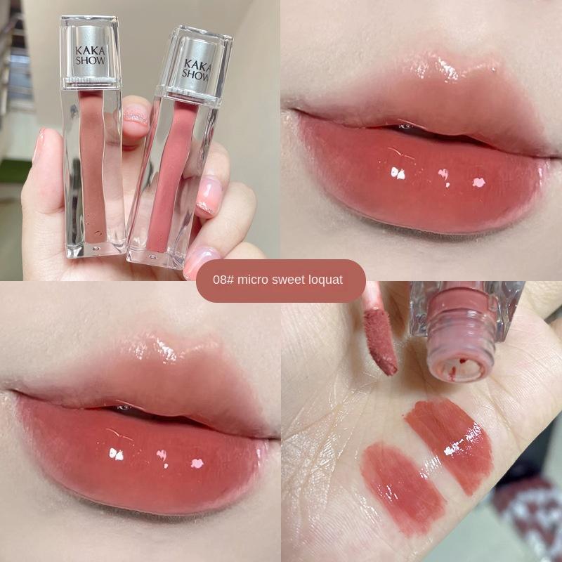 Глазурь для губ с клубничным медведем, бархатная матовая матовая глазурь, грязевая увлажняющая, не легко испачканная чашка, милая помада белого цвета