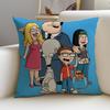 Funny AAmerican DadS Cushion Cover Breathable and skinfriendly linen pillowcase square removable and washable cushion