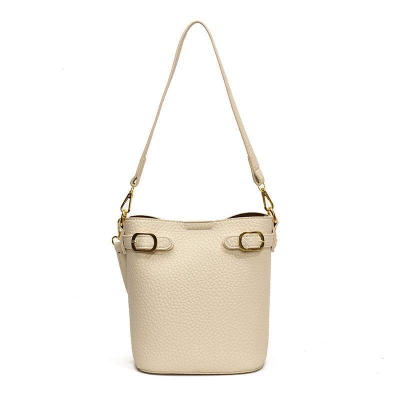 Винтажная сумка-ведро женская осенне-зимняя новая повседневная простая текстурная сумка-мессенджер модная дорожная сумка на плечо женская