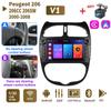 2 DIN Android Car Radio For PEUGEOT 206 206CC 206SW 2000-2008 Auto Multimedia Player WIFI GPS Autoradio Carplay Navi 1+32GB