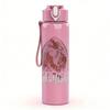 1PC Powerwolf Band Vintage Grunge Print 750ml colorful plastic sports water bottle leakproof pop up lid with straw for outdoor work home use