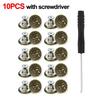 10Pcs Nail Free Jeans Buttons Clothing Pants Sewing Accessories Waist Buckle 17mm With Screwdriver Waist Extenders Button