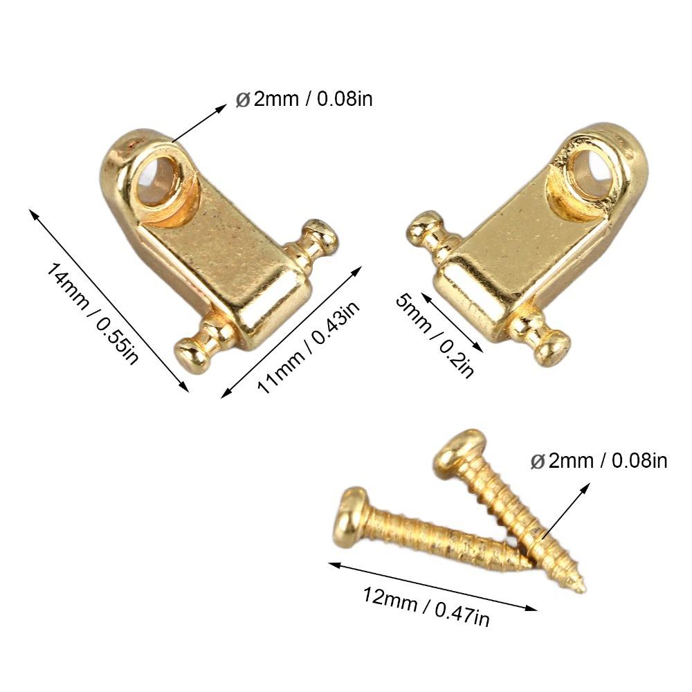 6PCS Metal Electric Guitar String Retainer Guitar String Retainer Set Guitar Part Upgrade