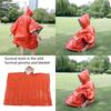 Emergency Poncho Reusable Orange Emergency Waterproof Insulation Poncho Blanket for Outdoor Survival Camping 100x127cm