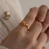 BEFORE MOONRISE [Silver 925] Petit Ribbon Ring SR207 - Gold