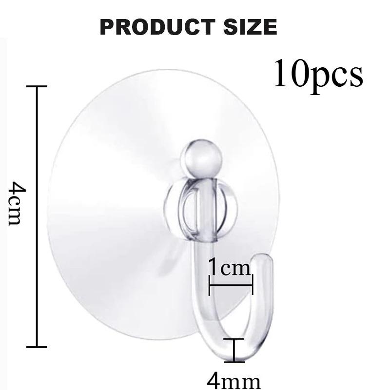 5/10/20 шт. Крючки на присосках Держатель с сильной присоской с пластиковыми крючками Для стеклянного окна Настенный крючок Вешалка Дом Кухня Ванная