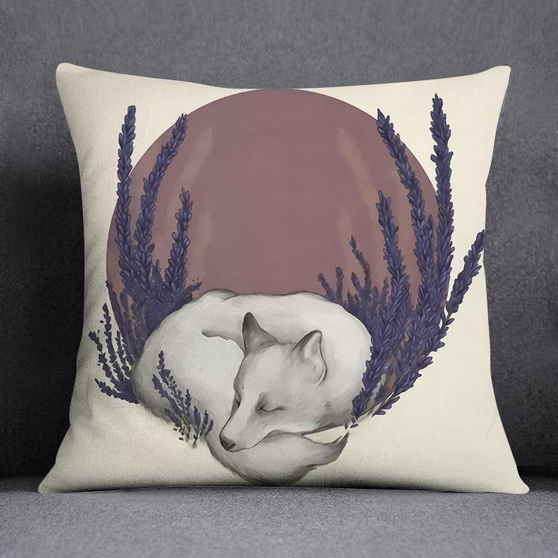 Серия лесных животных, наволочка с декоративным узором для гостиной, дивана, спальни, украшение для дома, наволочка, украшение автомобиля, подушка