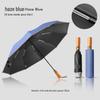 Автоматический ветрозащитный зонт: Защита от УФ-лучей, Большой складной дизайн, Деревянная ручка для солнца и дождя