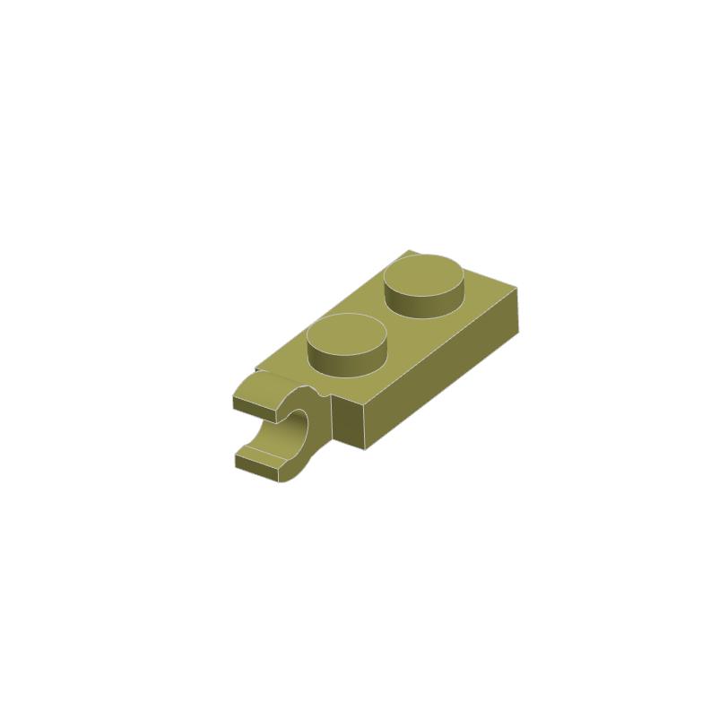 10 ШТ 63868 42923 Пластина Специальная 1x2 с Ручками Тонкий Блок Moc Цветные Аксессуары Совместимо с Кирпичом Сделай Сам Детская Игрушка