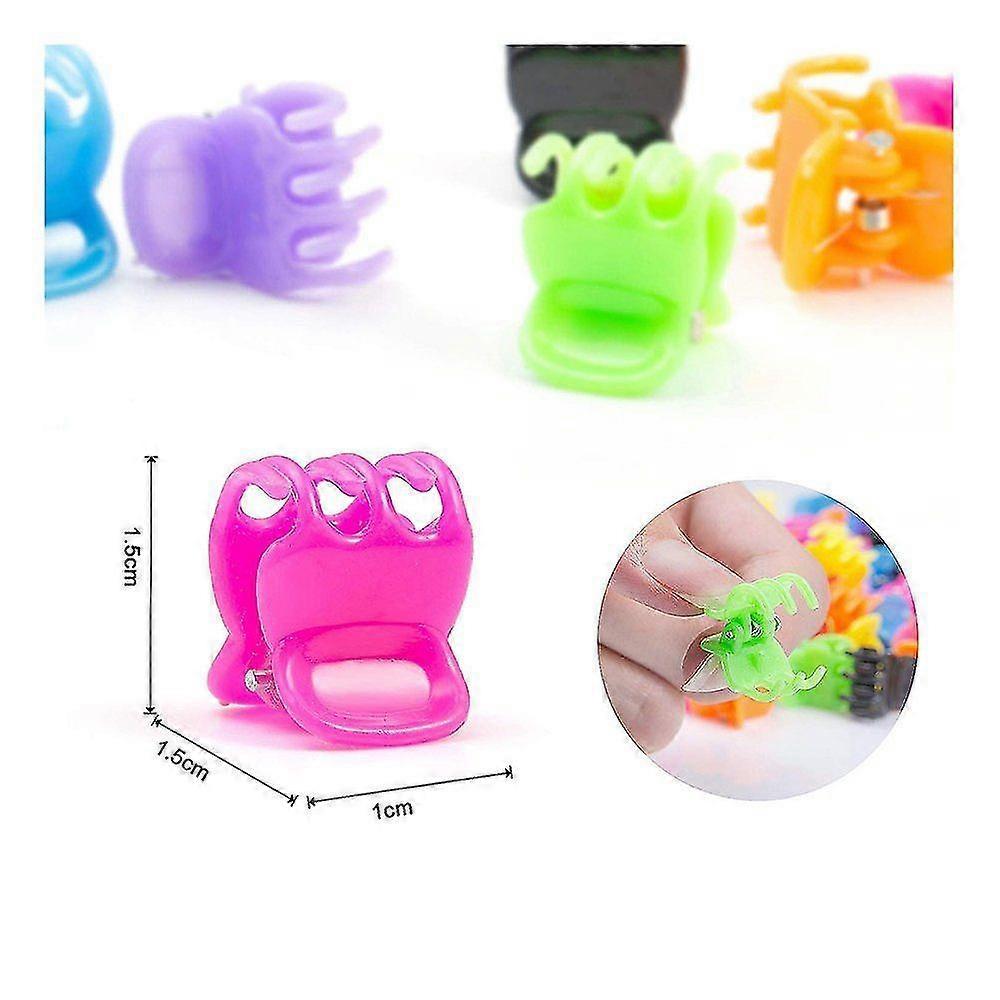 100pcs Mini Hair Clips Hair Claws Plastic Hair Pins Hair Accessories For Little Girls Women Baby Toddler (random Color
